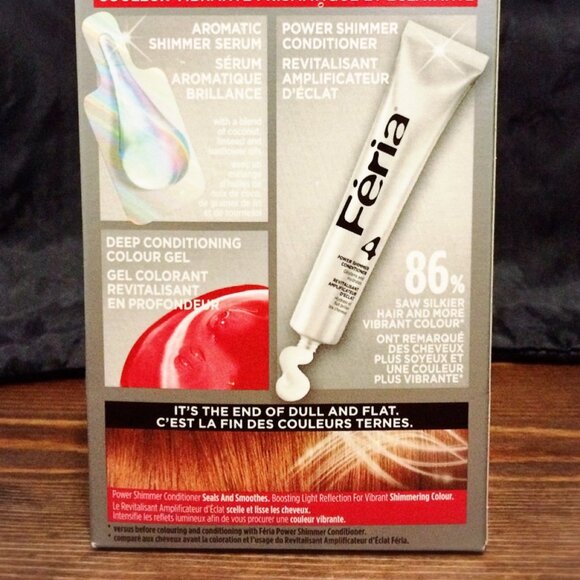 L'Oréal Paris Féria Shimmering Hair Color, 74 Deep Copper Blonde - Picture 3 of 5